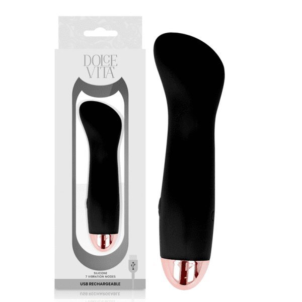 DOLCE VITA - RECHARGEABLE VIBRATOR ONE BLACK 7 SPEED 2
